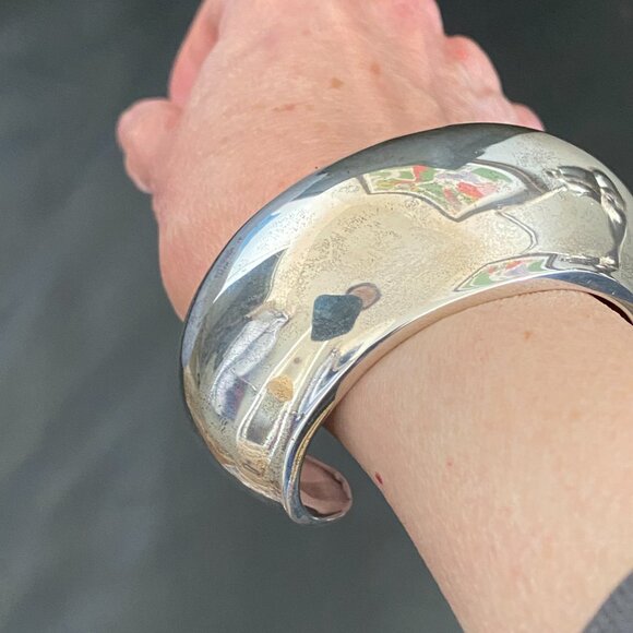 Robert Lee Morris Signed Vintage Bagel Cuff Bracelet Sterling Silver EUC ~$1200 - Picture 12 of 12